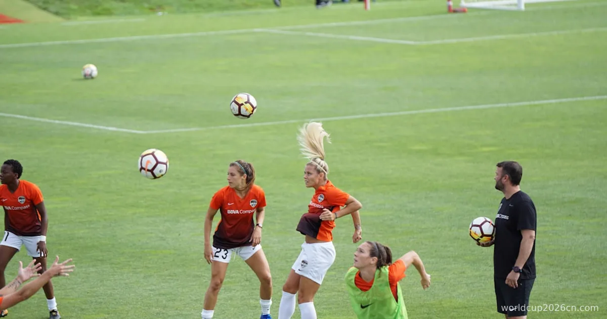 group of women playing soccer